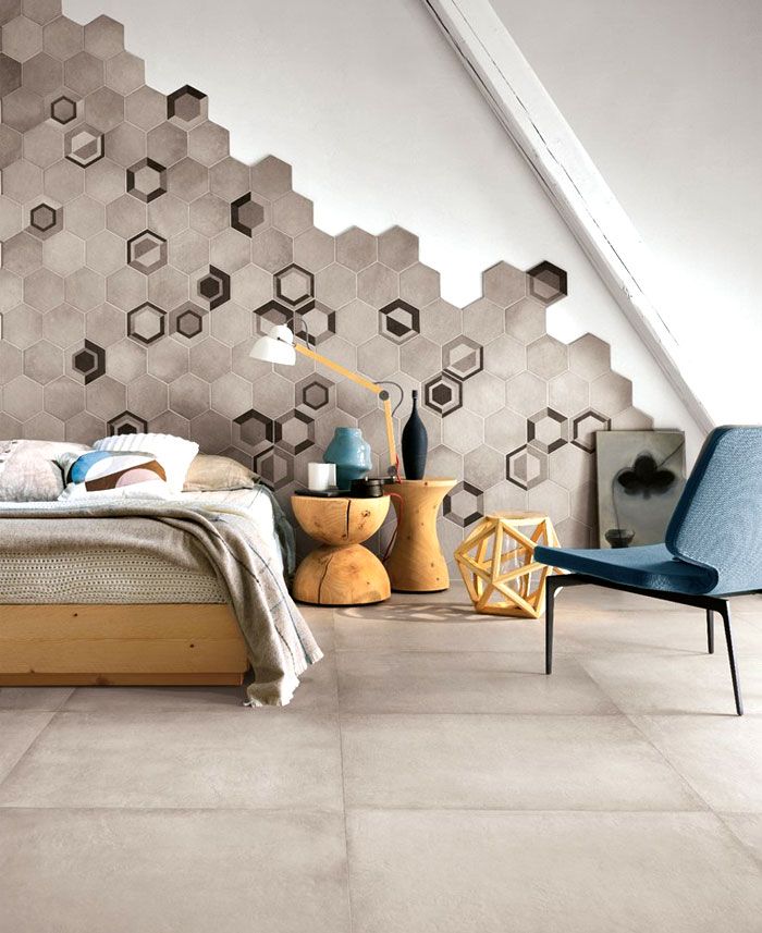 Phối gạch lục gác ốp phòng ngủ