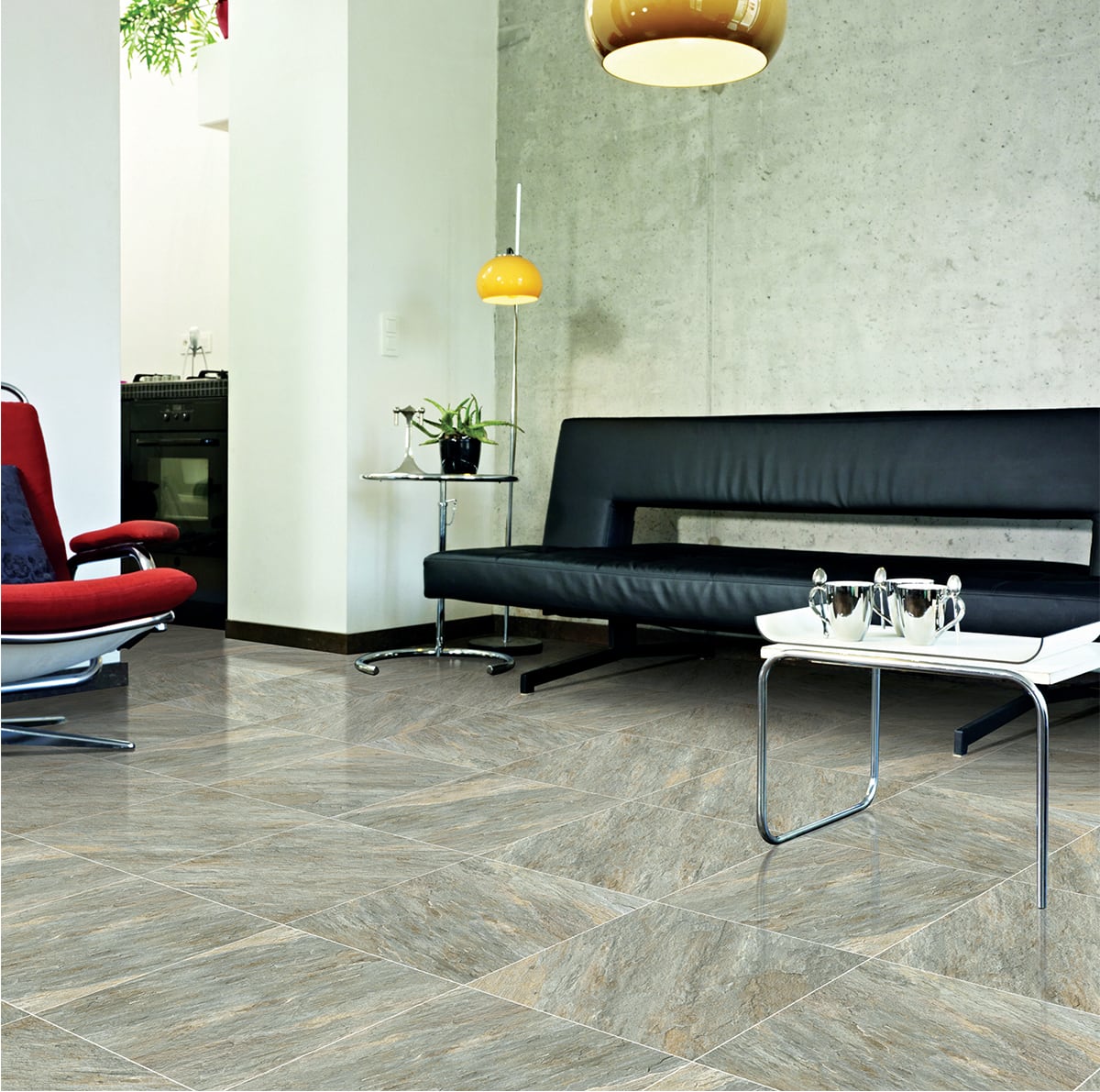 Gạch lát nền 80x80 phòng khách Viglacera
