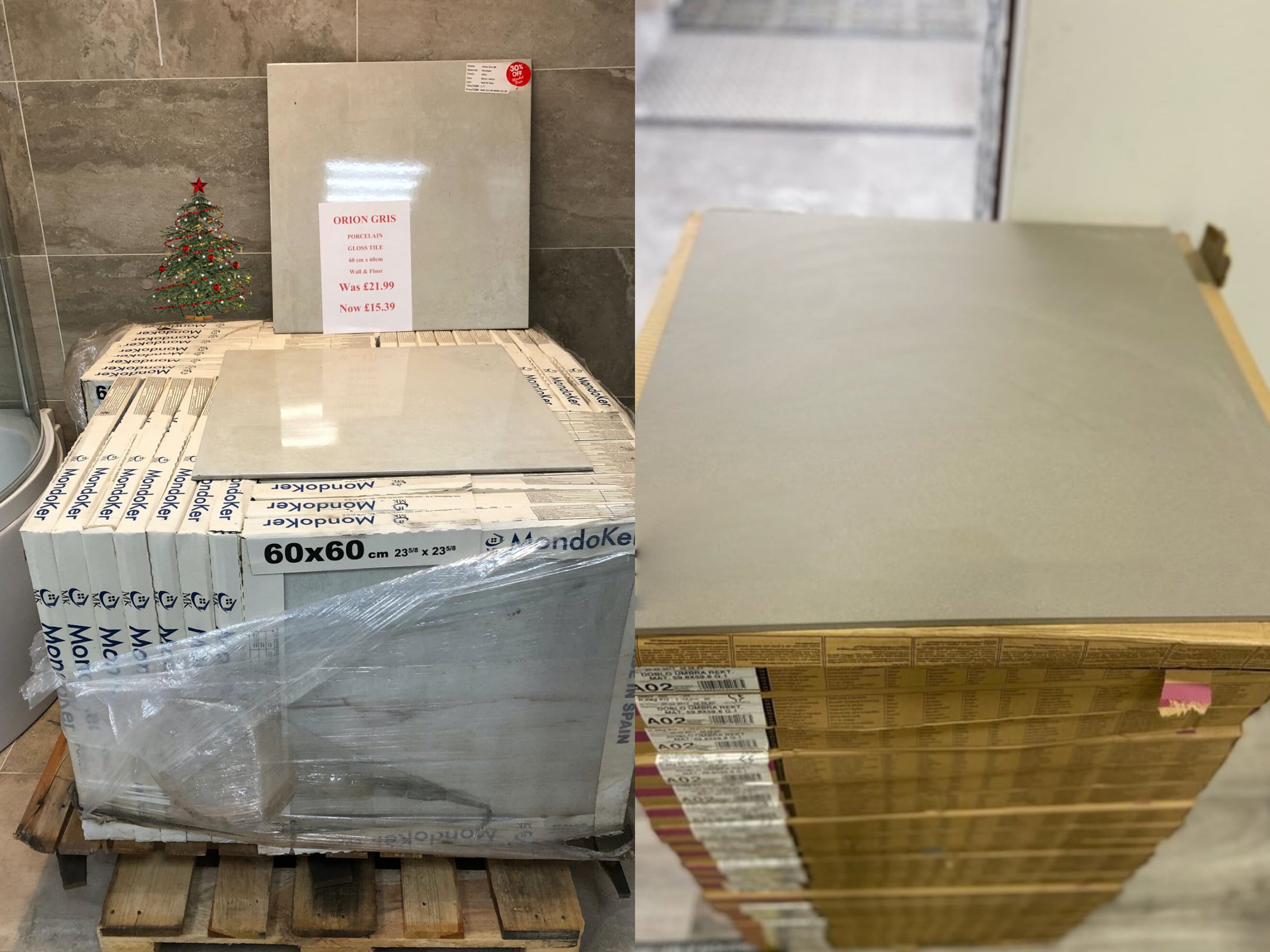 Thùng gạch lát nền 60x60