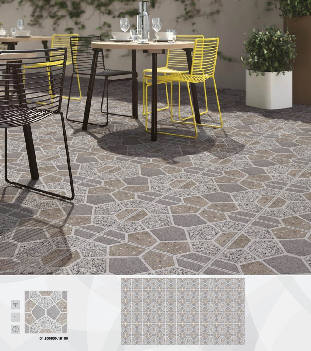 Gạch Ceramic 500x500 lát sân Prime