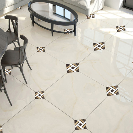 Gạch Ceramic bóng kiếng lát nền phòng khách