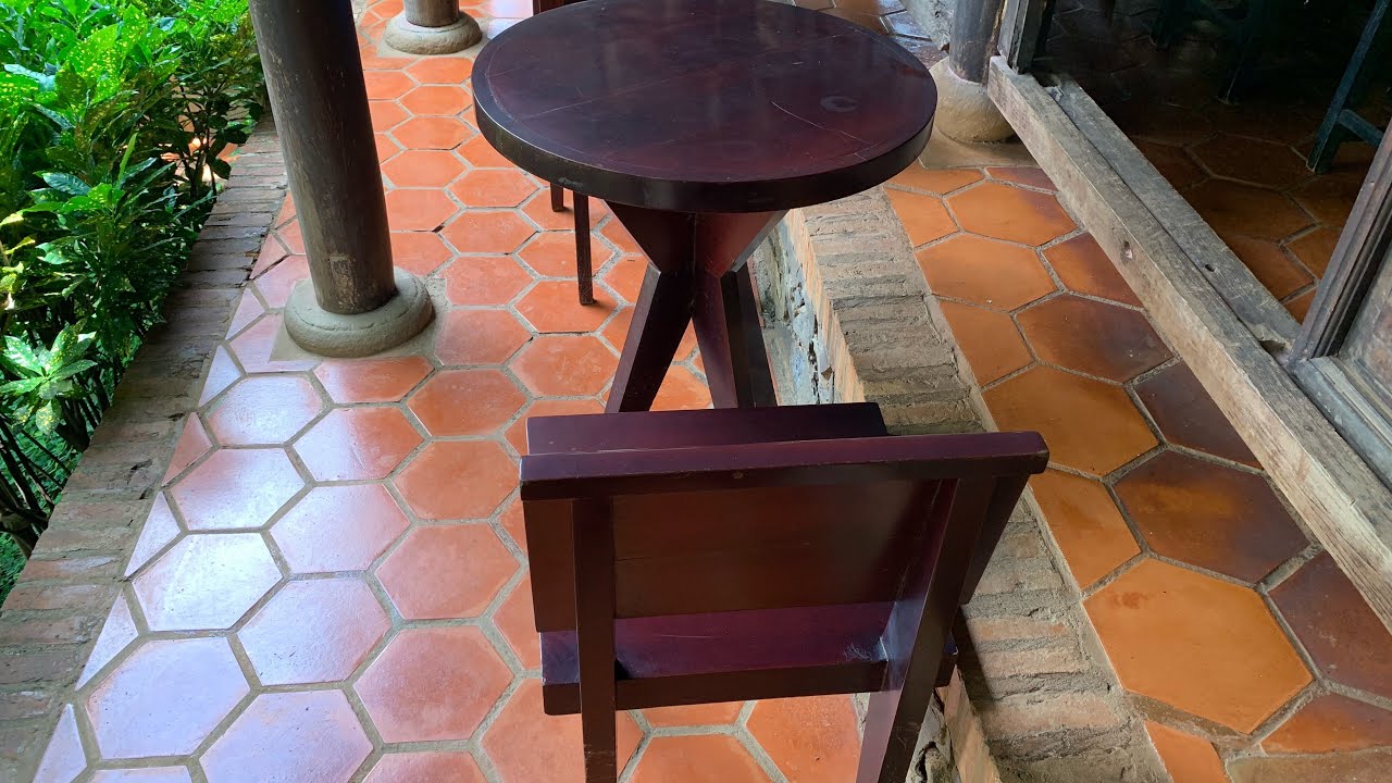 Hexagonal terracotta floor tiles for temple floors