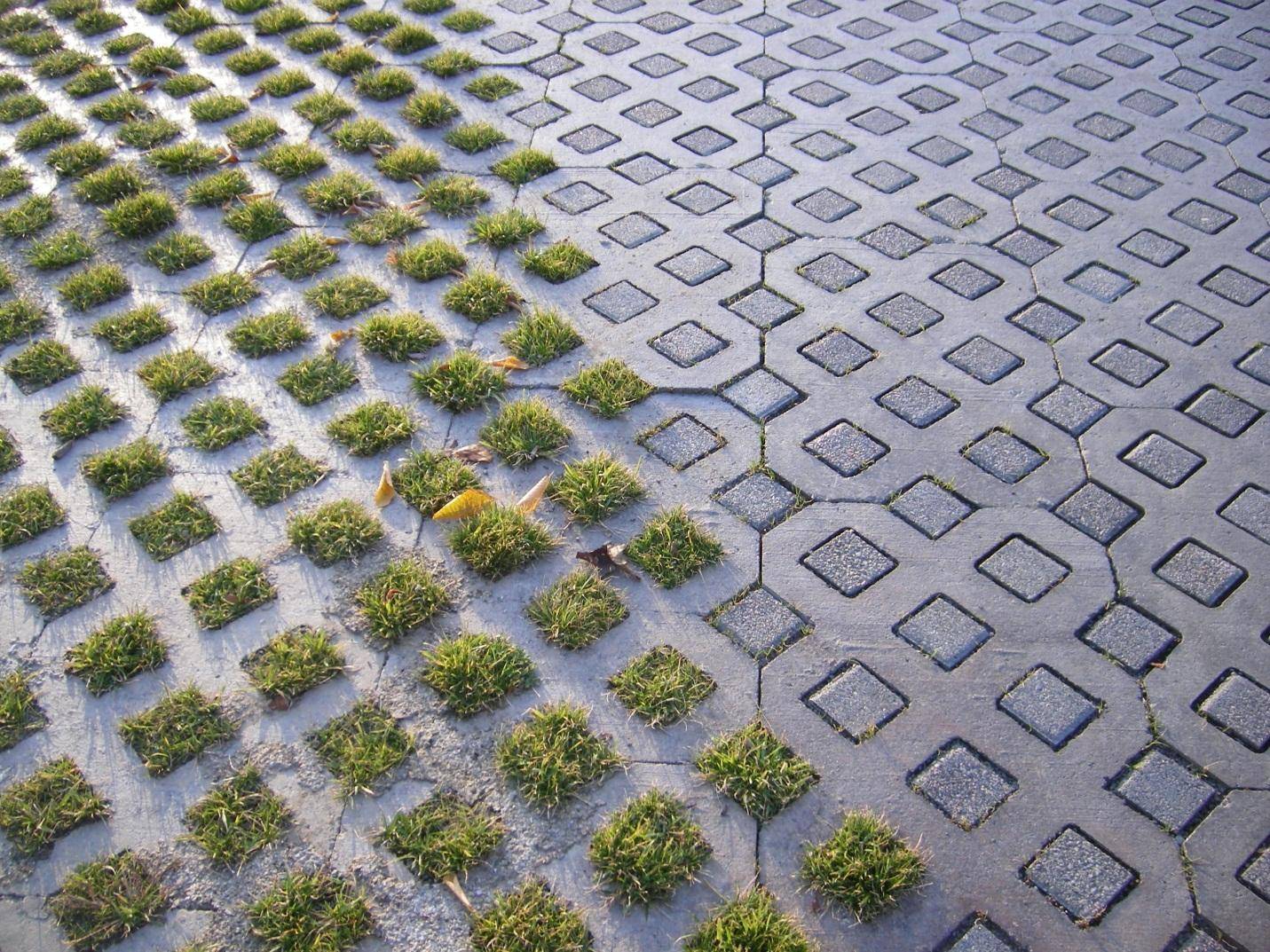 Turf pavers for garden paving