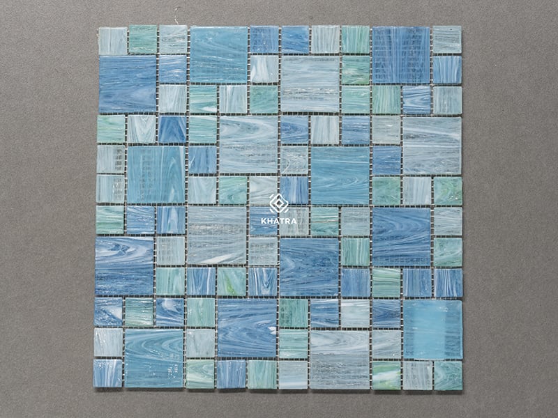 Mẫu gạch mosaic lát hồ bơi GT4437 Mẫu gạch mosaic lát hồ bơi GT4437
