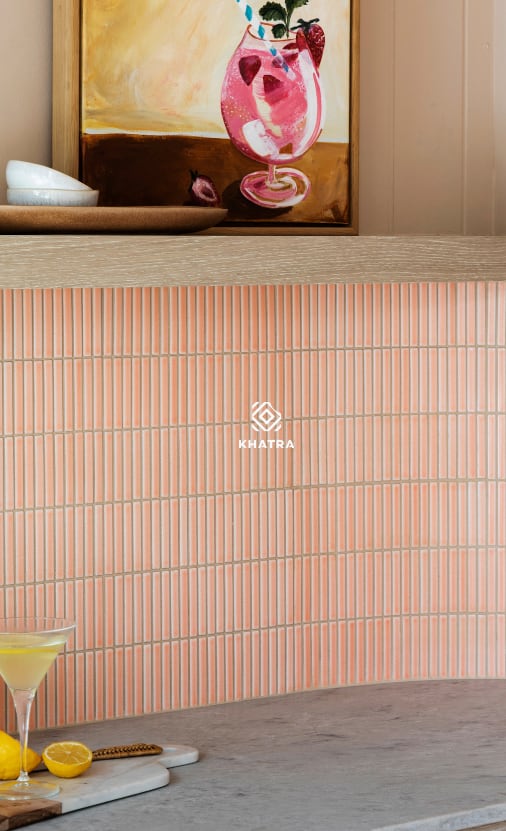 Stripe pink 92TTEB-29 ốp bếp