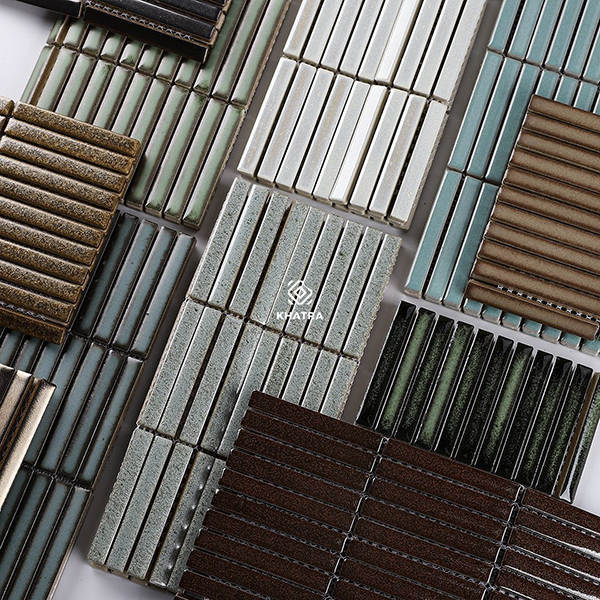 Custom order Mosaic Stripe tiles