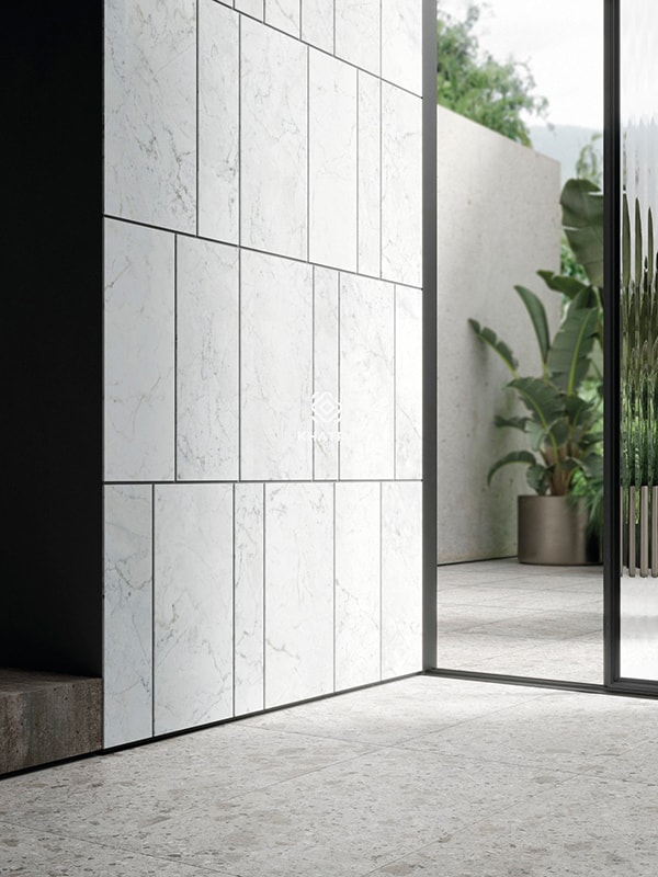 Gạch Marble ốp tường mặt tiền