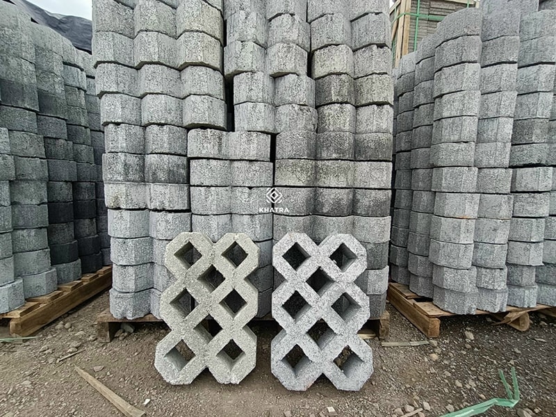 Cement grass paver tiles