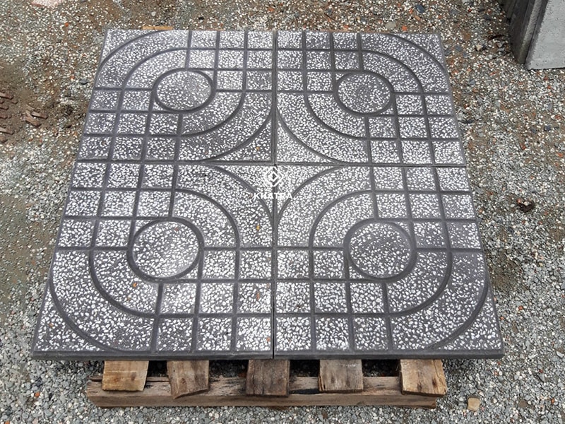 Gạch Terrazzo vỉa hè màu xám