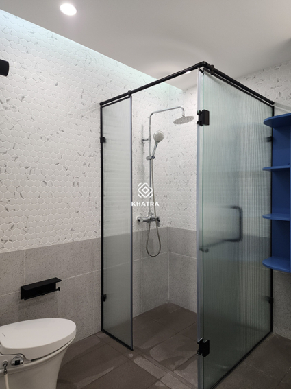 Gạch mosaic lục giác phối Terrazzo KHA-16001 ốp tường