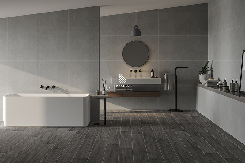 GM6706 combined with KTA-201001 wood-look tile