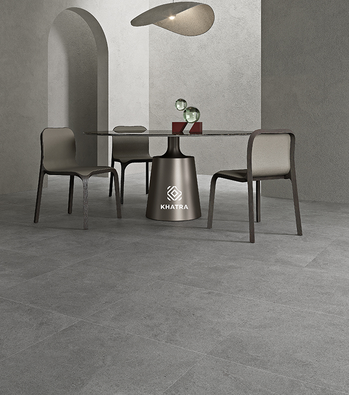 Gạch Alba silver lát nền phòng ăn