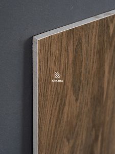 Cận cảnh xương gạch gỗ nâu 201005