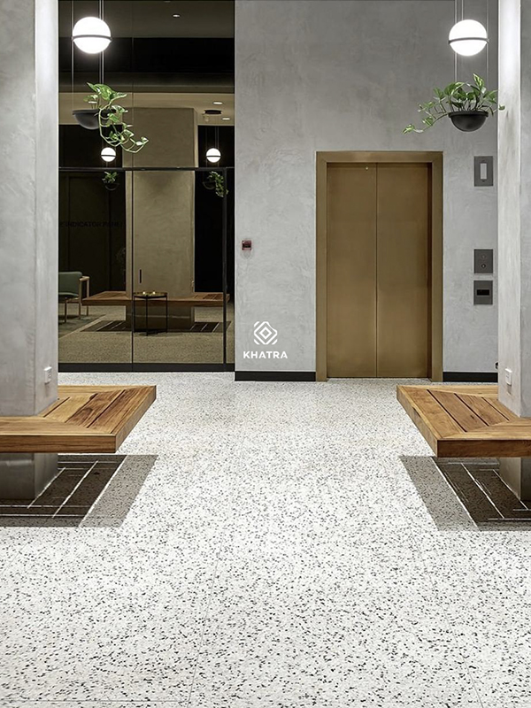 Terrazzo đá mài lát sàn sảnh chung cư