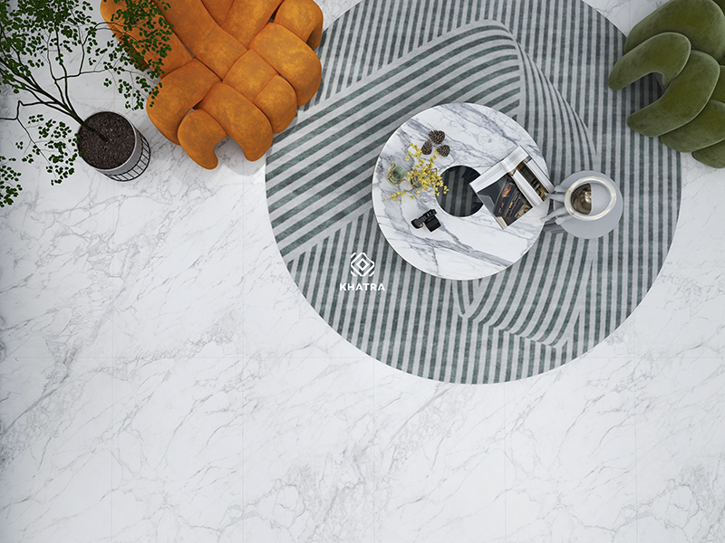 Gạch Wonderful White 900x1800 lát nền