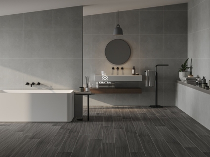 Phối gạch phòng tắm phong cách Modern