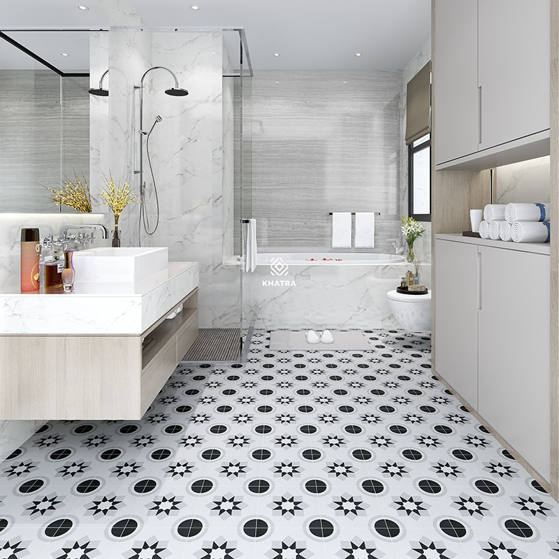 Gạch bông DC202 lát nền