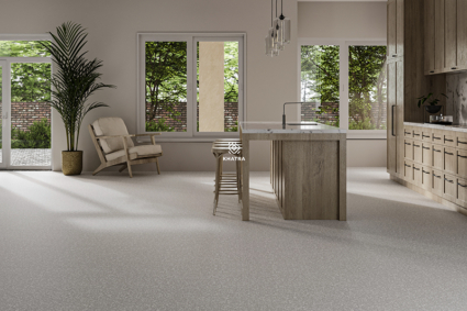 Gạch Terrazzo 800x800 KR-W88236 lát nền bếp