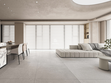Gạch URBAN BEIGE lát nền khách bếp Gạch URBAN BEIGE lát nền khách bếp