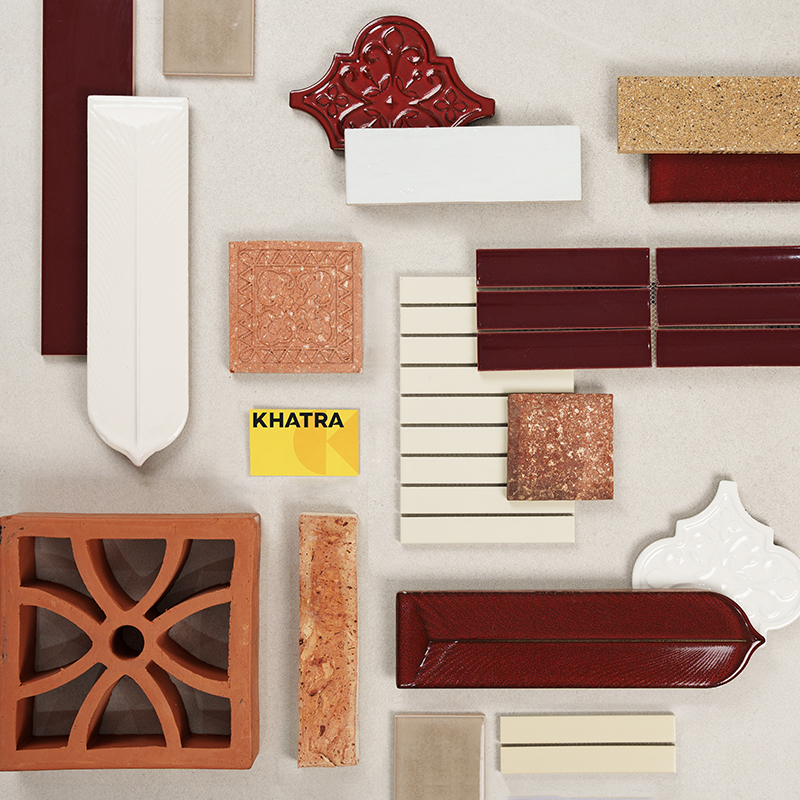 Flatlay phối gạch giả cổ