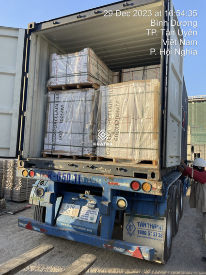 KHATRA-Giao hàng dự án đến chân công trình