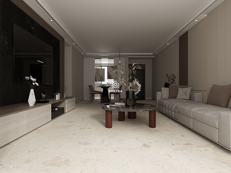 BRECCIA Beige lát nền phòng khách