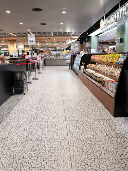 Gạch Terrazzo D6736 lát nền Aeon Mall