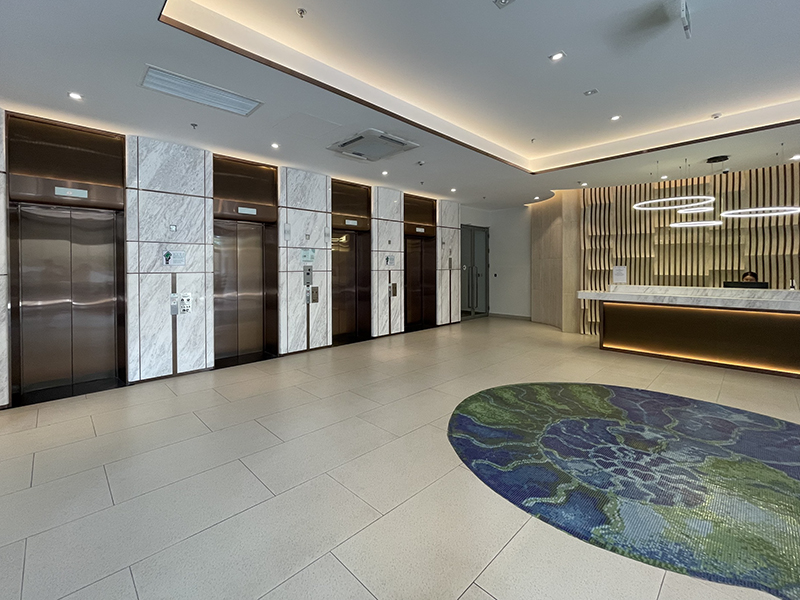 Hình thực tế gạch mosaic con ốc xanh ở The Sóng