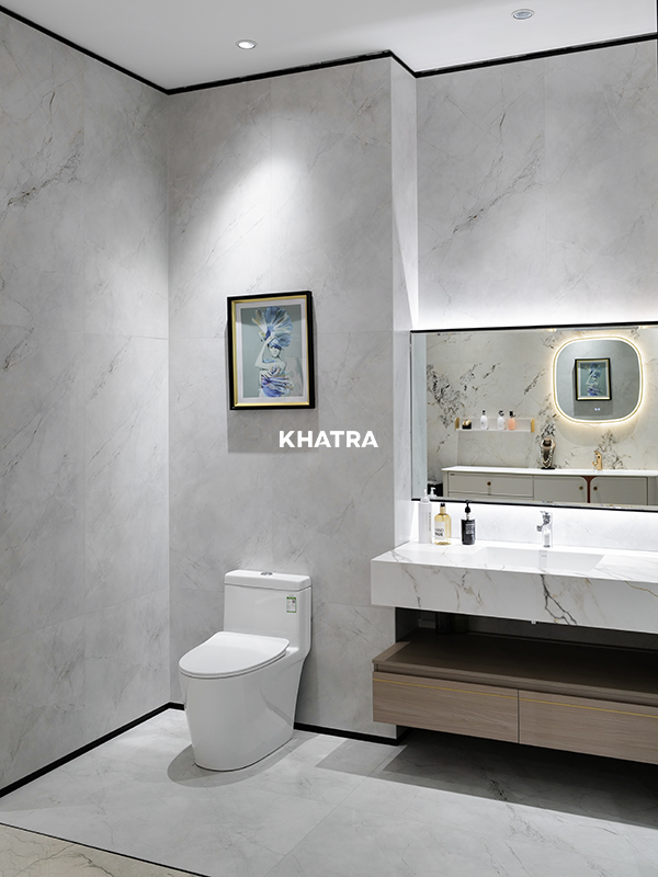 Hình thực tế gạch KR-612176GY ốp lát wc