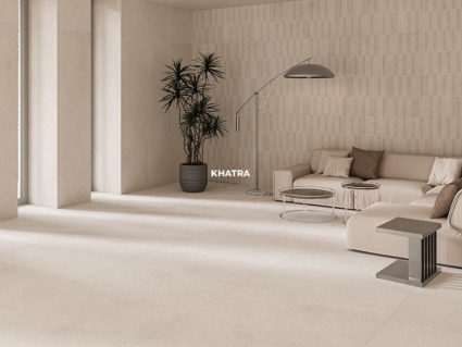 Bộ gạch 12R10 và 12R20 ốp lát phòng khách