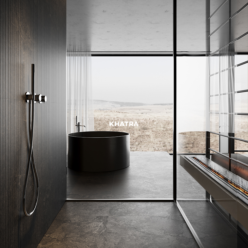 Gạch TUNDRA 19GM phối 19K ốp lát