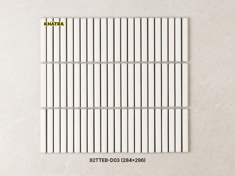 Gạch Mosaic Stripe 92TTEB-D03 White Gạch Mosaic Stripe 92TTEB-D03 White
