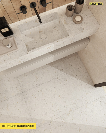 Gạch Terrazzo KF-61286 lát nền phòng tắm Gạch Terrazzo KF-61286 lát nền phòng tắm