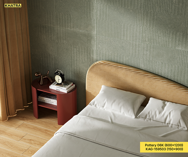 Pottery 06K wall tile for bedroom