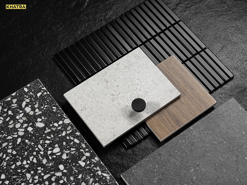 Flatlay phối gạch phong cách Urban Aesthetic
