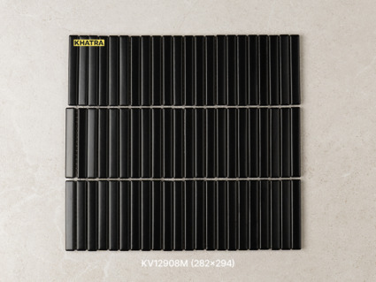 Gạch Mosaic Stripe K-V12908m đen Gạch Mosaic Stripe K-V12908m Stripe Den