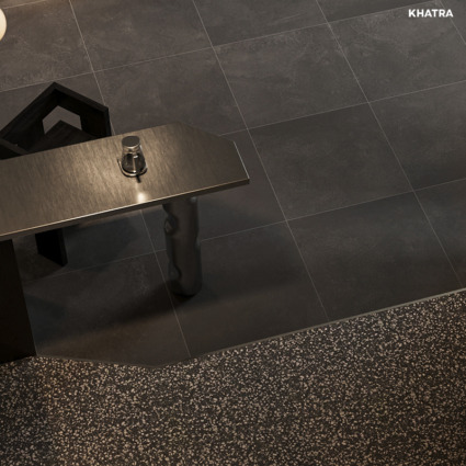 Phối gạch Cement & Stone 04M với gạch Terrazzo KR-B88237 lát nền