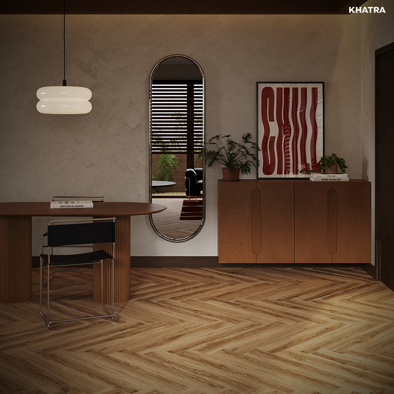 KAG-15918 wood-look tiles for entryway flooring