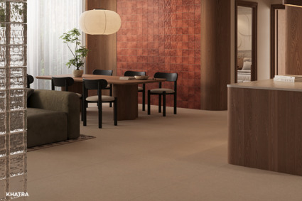 Phối gạch Pietra 12M lát nền với 1505G ốp tường