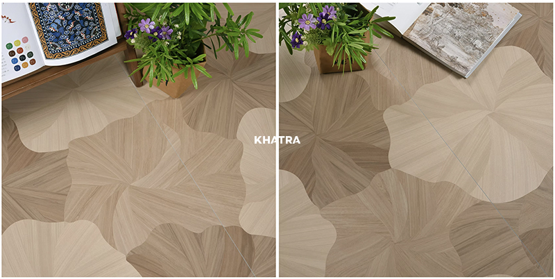 Gạch gỗ lá sen CTA-M21 lát nền