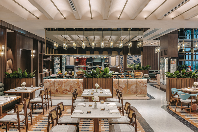 Restaurant design at Fairmont Hanoi project